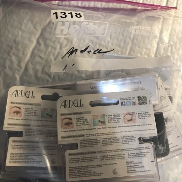 Ardell Color Impact Eye Lashes 110 Green Lot Of 8 - Picture 5 of 5